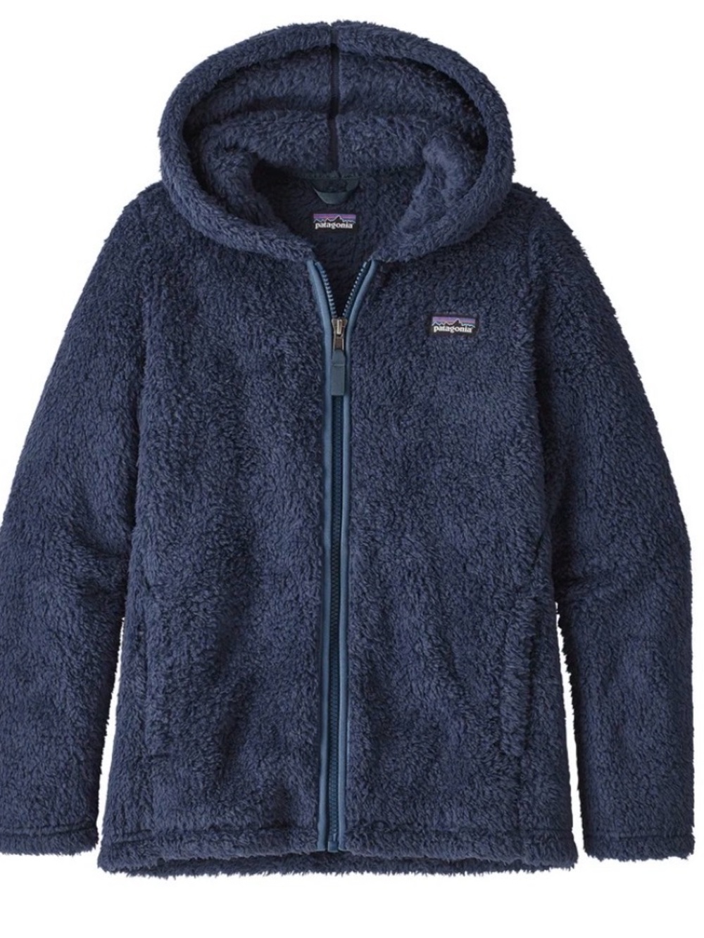 Patagonia Kids' Navy Hooded Fleece Jacket